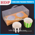 cheap clear plastic cupcake box packaging